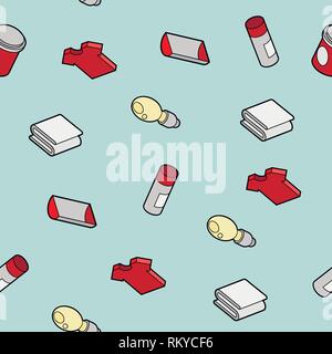 Silkskreen color outline isometric pattern . Vector illustration, EPS 10 Stock Vector