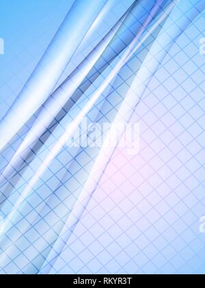 dinamyc flow, stylized  waves, vector Stock Vector