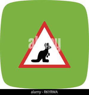 Vector Road Sign Icon Stock Vector