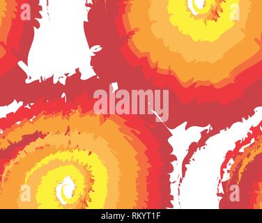 Abstract yellow-orange red movement composition. Fractal art for creative graphic design Stock Vector
