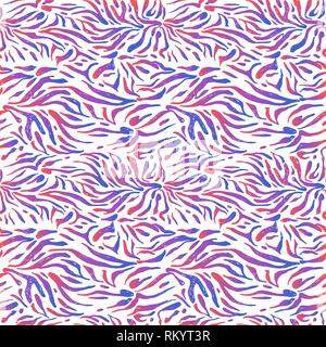 Modern textured zebra background. Abstract seamless pattern. Striped animal skin Stock Vector
