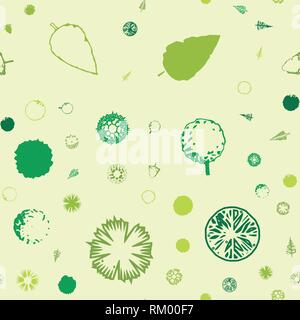 Vector pattern with topographic icons. Streamless pattern with doodling element Stock Vector