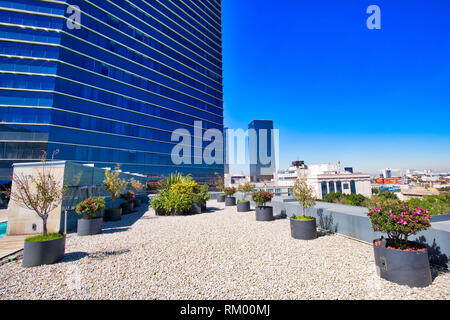 Mexico City, Mexico-20 April 2018: Room in a luxury Hilton Hotel near historic city center Stock Photo