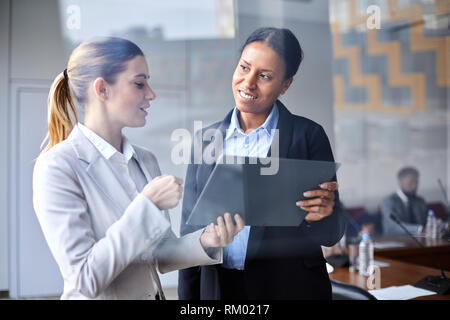 Participants of conference Stock Photo