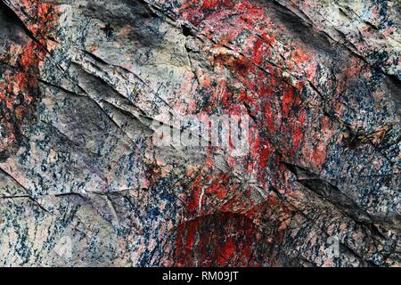 Close up of granite surfaces and materials in high resolution Stock Photo