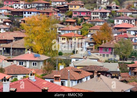 View of the town from the church of Sveta Nikola in Koprivstica, Bulgaria