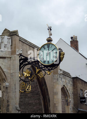 The clock at the National Railway Museum in York, England. Stock Photo