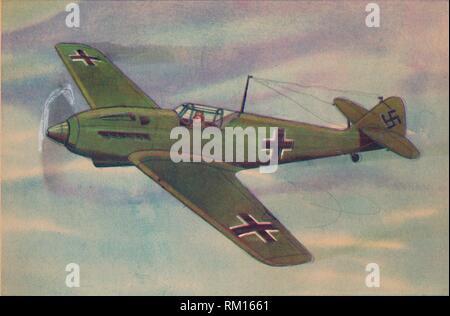 'Messerschmitt M.E. 109 Fighter Monoplane', c1944. Creator: Unknown. Stock Photo