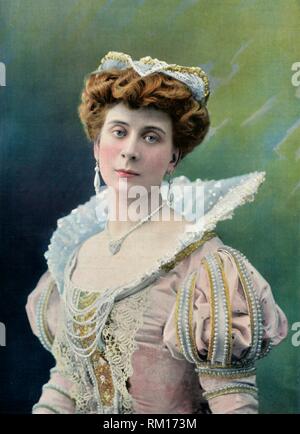 'Theatre National De L'Odeon. - Mlle. Sylvie - Role de Charlotte. - Le Roi Galant', 1904. Creator: Unknown. Stock Photo