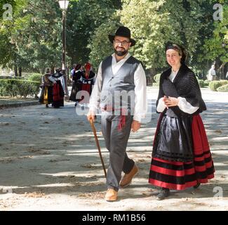 Traditional galician costume Stock Photo - Alamy