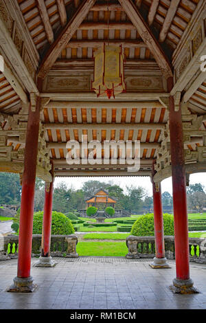 A pagoda near site of former Khon Thai Residence in Hue Imperial City, Vietnam Stock Photo