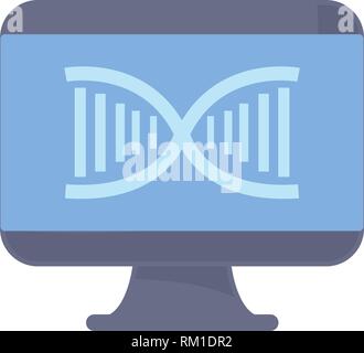 computer gadget dna science molecule vector illustration Stock Vector