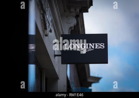 Longines Sign Longines store sign, Oxford Street, London, UK Stock Photo - Alamy