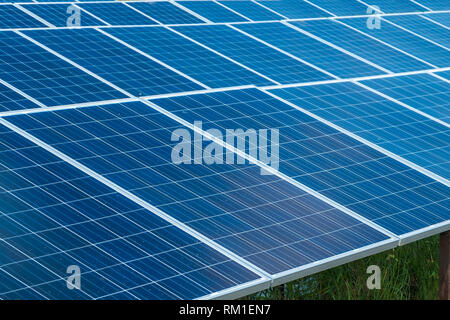Solar panels. Renewable solar energy. Stock Photo