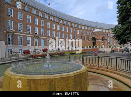 Bristol City Council building, (formerly the Council House), College Green, Bristol, home of Bristol City Council, South west England, UK, BS1 5TR Stock Photo