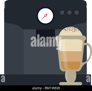 Espresso and capuccino cartoons Stock Vector