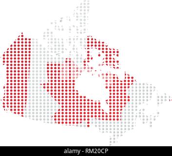 Canada flag with halftone effect Stock Vector Image & Art - Alamy