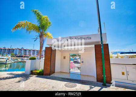 Puerto Vallarta, Mexico-22 April, 2018: Marina and yacht club area in Puerto Vallarta Stock Photo