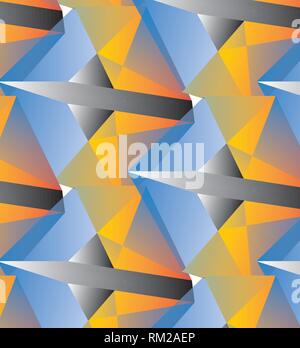 Abstract colorful geometric shape of triangle gradient shape background. Creative and inspiration design of vector art. Stock Vector