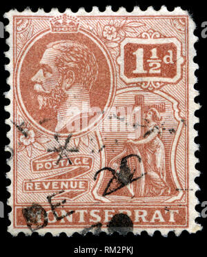 Postage stamp from Montserrat in the Definitives series issued in 1929 Stock Photo