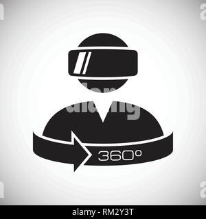 Virtual reality googles icon on white background for graphic and web design, Modern simple vector sign. Internet concept. Trendy symbol for website design web button or mobile app. Stock Vector