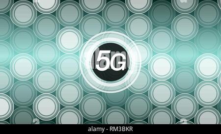 High speed new technology wireless mobile phone 5G network Stock Vector