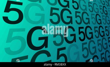 New 5G network mobile phone generation Stock Vector