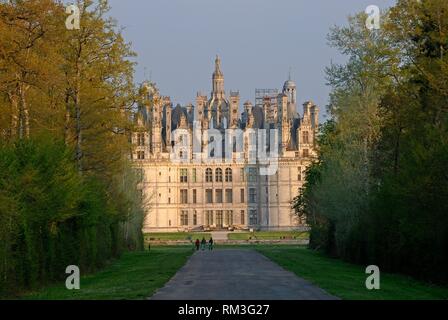 Chateau de Chambord, Loir-et-Cher department, Centre-Val de Loire region, France, Europe.