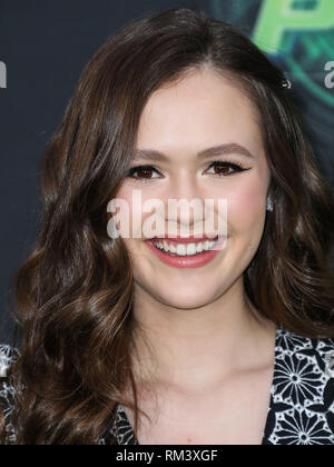 Los Angeles, North Hollywood, United States. 12th Feb, 2019. Los Angeles, NORTH HOLLYWOOD, LOS ANGELES, CA, USA - FEBRUARY 12: Actress Olivia Sanabia arrives at the Los Angeles Premiere Of Disney Channel's 'Kim Possible' held at the Saban Media Center at the Television Academy on February 12, 2019 in North Hollywood, Los Angeles, California, United States. (Photo by Xavier Collin/Image Press Agency) Stock Photo
