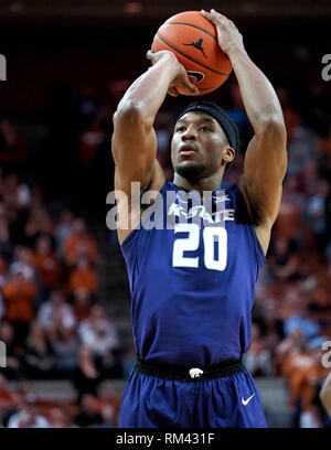 Feb 12, 2019. Xavier Sneed #20 of the Kansas State Wildcats in action vs the Texas Longhorns at the Frank Erwin Center in Austin Texas. K-State defeats Texas 71-64.Robert Backman/Cal Sport Media. Stock Photo