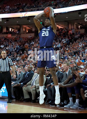 Feb 12, 2019. Xavier Sneed #20 of the Kansas State Wildcats in action vs the Texas Longhorns at the Frank Erwin Center in Austin Texas. K-State defeats Texas 71-64.Robert Backman/Cal Sport Media. Stock Photo