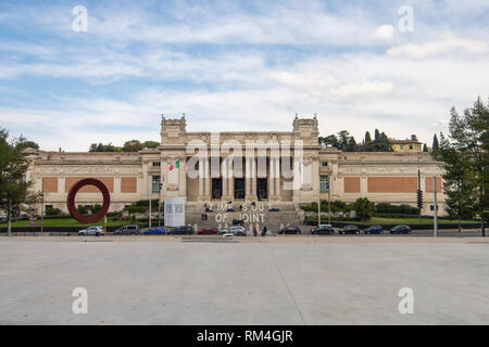 Galleria Nazionale d'Arte Moderna e Contemporanea - National Gallery of Modern and Contemporary art, Rome, near Villa Borghese, exterior, facade Stock Photo