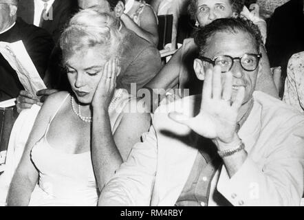 Marilyn Monroe, Arthur Miller, circa 1959  File Reference # 33751 063THA Stock Photo