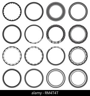 Frame labels isolated set. Ornamental vintage decoration Stock Vector