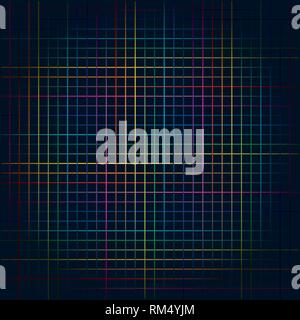 Multicolored lines. Colorful grids background Illustration Stock Vector