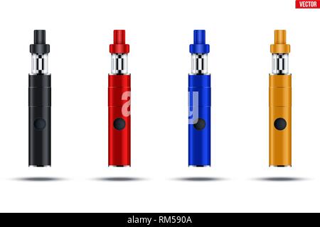 Vaping pen device kit and mod Stock Vector
