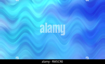 Abstract wavy blue background. Hi-res Desktop wallpaper template design. Energy flowing in light waves. Fluid motion effect. Stock Photo
