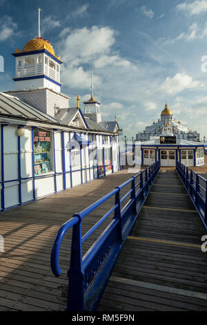 Winter afternoon on Eastbourne Pier in East Sussex. Stock Photo