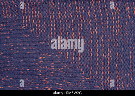 Knitted texture background purple. Abstract toned Stock Photo