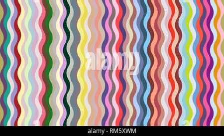 Stylish, geometric wavy background with a set of fashionable spring-summer colors for interior, design. Stock Vector