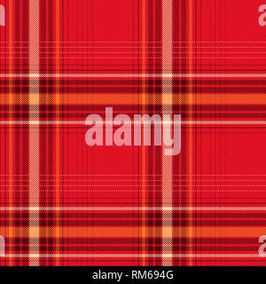 Seamless red checked pattern Stock Vector