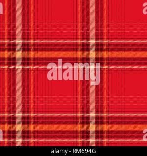 Seamless red checked pattern Stock Vector