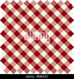 Seamless checked red pattern Stock Vector
