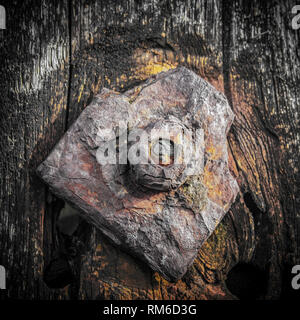 Old rusty bolts. Stock Photo