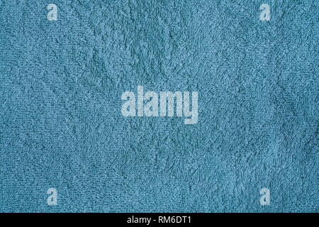Mint green, light petrol blue terry cloth background. Towel background for design purposes. Stock Photo