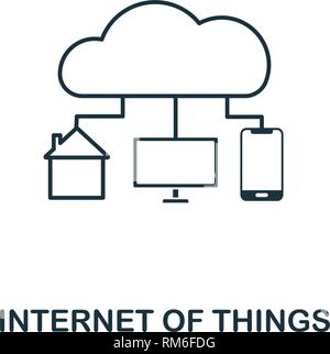 Internet Of Things icon. Thin line style industry 4.0 icons collection. UI and UX. Pixel perfect internet of things icon for web design, apps Stock Vector