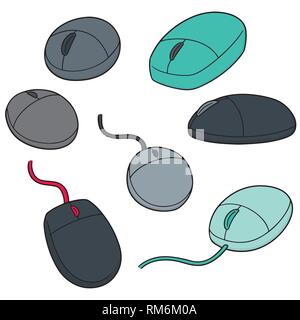 vector set of computer mouse Stock Vector