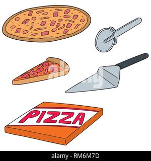 vector set of pizza Stock Vector