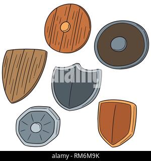 vector set of shield Stock Vector