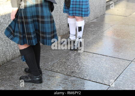 Two kilted men Stock Photo